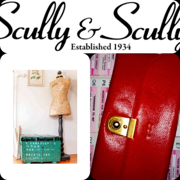 Scully & Scully wallet with heat stamp initials - Picture 1 of 8